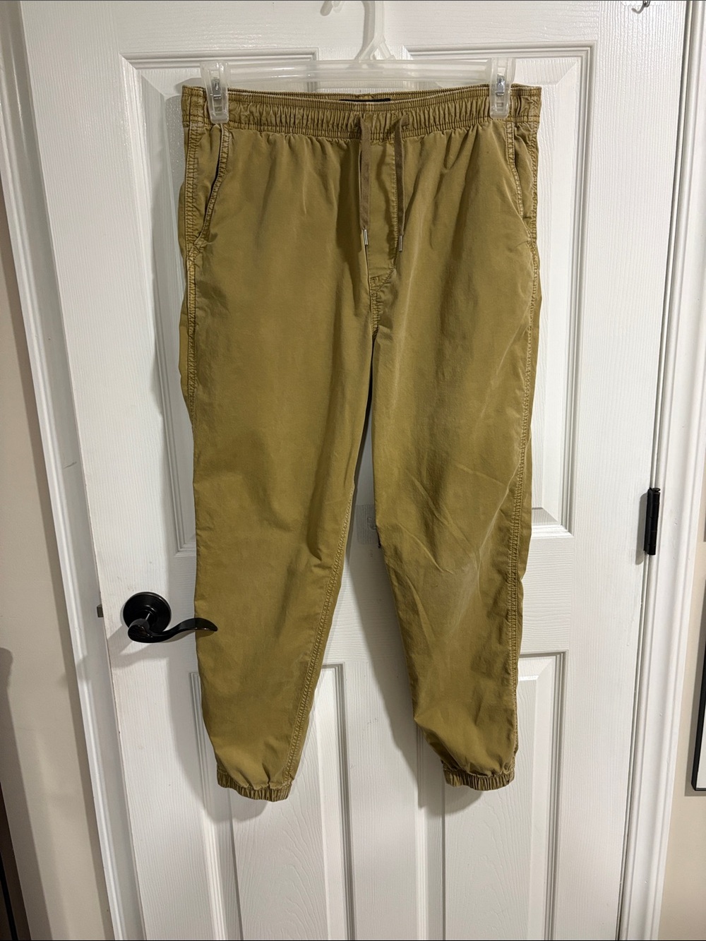 American Eagle Outfitters Men's Drawstring Jogger Pants - Khaki